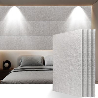 PU 3D Faux Stone Wall Panels, 4 PCS Wainscoting Panel for Interior Wall Decor...