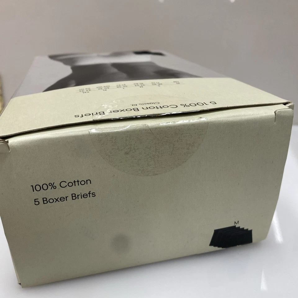 Paquete de 5 calzoncillos boxer Calvin Klein clásicos de algodón para hombre talla M negros Foto 2 de 4