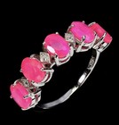💫 925 Sterling Silver Ring Oval Pink Opal 6x4mm Natural Gemstone Jewelry Size 8 — photo 1
