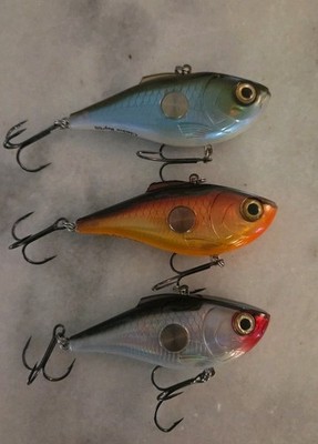 (3) Rapala Discontinued Clackin' Rap 08 CNR-08 Lipless Crankbait Trap Knocker 