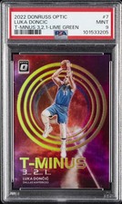 2022 PANINI DONRUSS OPTIC T-MINUS 3...2...1... #7 LUKA DONCIC 135/149 PSA 9