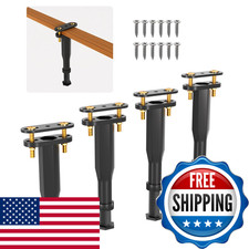 Yuleimy Adjustable Bed Center Support Legs 7.7-13.3 3-In-1 Clamp-On No Drill