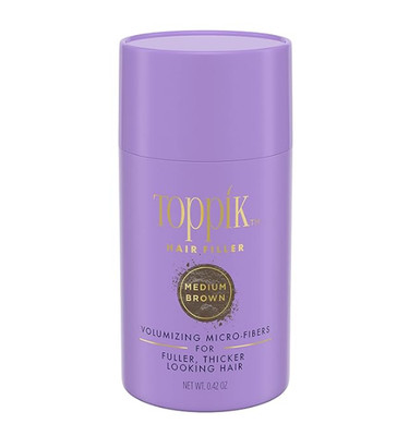 Toppik Hair Filler Volumizing Micro-Fibers   Medium Brown | 0.42 oz (12g)