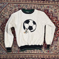 Walt Disney Mickey Mouse Soccer Sweatshirt Kids XL Grey Fleece