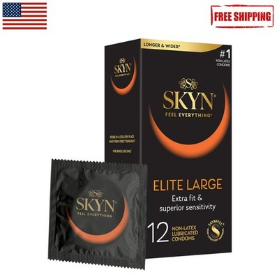 Extra Large Non-Latex Condoms, 12 Count - Exceptional Sensitivity & Safety