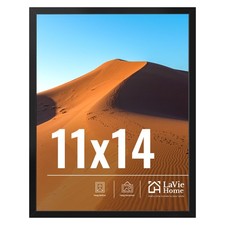 LaVie Home 11x14 Picture Frame for Wall Display, 11 x 14 Black Picture Frame wit