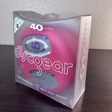 DiscGear Discus 40 CD/DVD/Game Holder Hard Shell Red Storage Carry Case