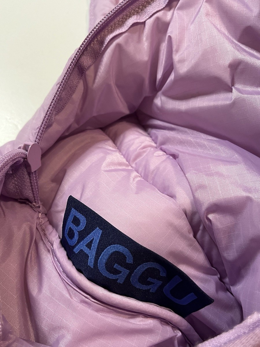 baggu lilac mini backpack Baggu Puffy Mini Tote Dusty Lilac Limited
