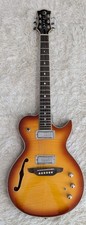 Luna Guitars Athena Hybrid, Model ATH HYB TBFM Elec. Guitar Tobacco Burst Flame