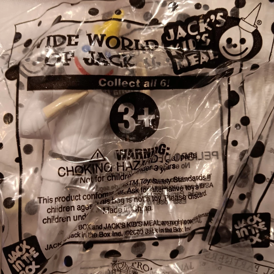 Complete Wild World Of Jack In The Box Kids Meal Toys All 6 & 2  1999 Jock Jack  - Image 4 of 4