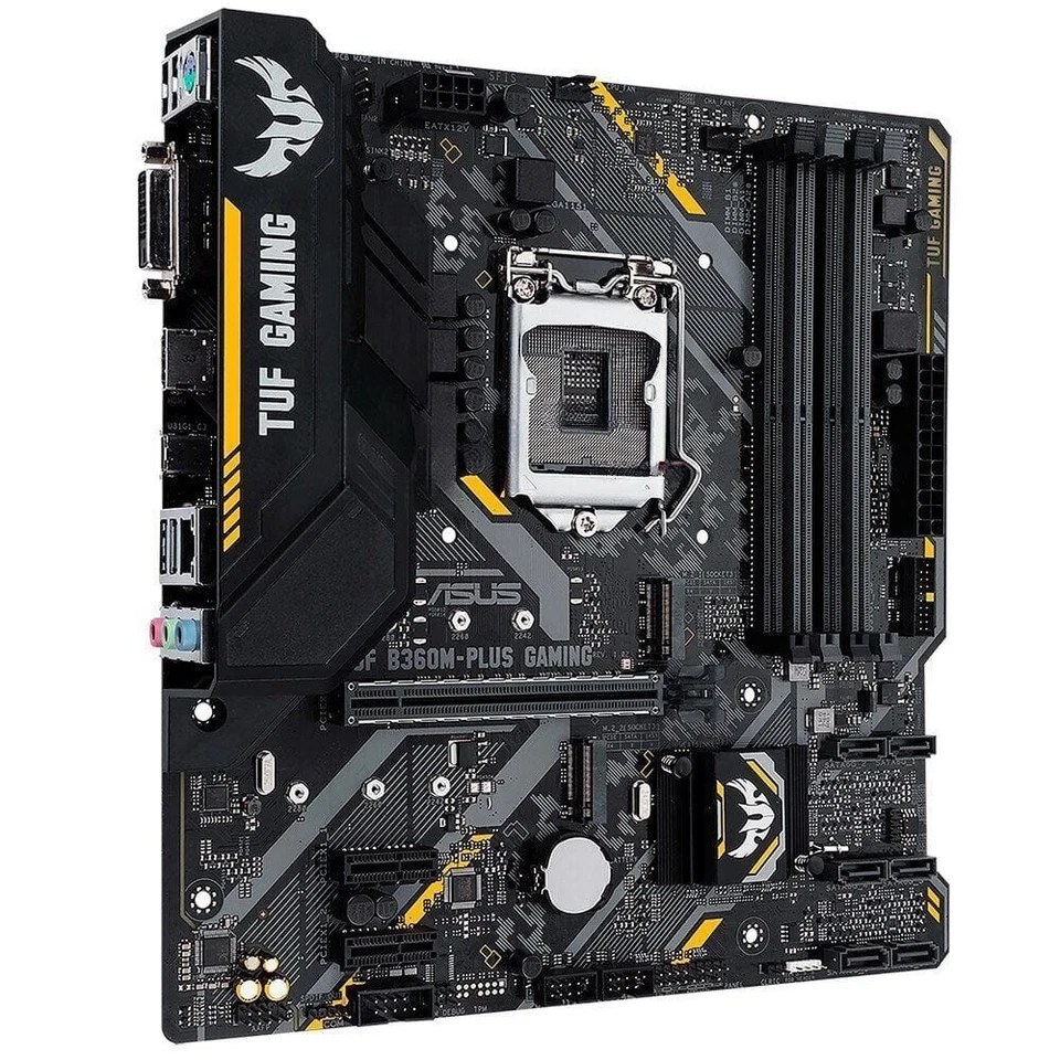 ASUS TUF B360M-PLUS GAMING Intel LGA 1151 mATX motherboard DDR4 2666MHz support - Image 3 of 3