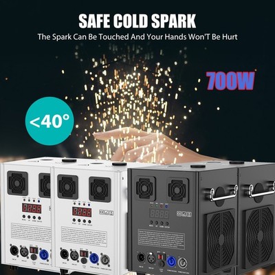 700W Cold Spark Firework Machine Stage Effect DMX Machine for DJ Event Wedding