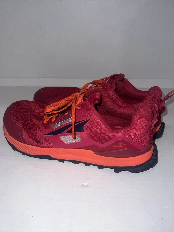 Zapatillas de trail running Altra Lone Peak 7 para mujer en rojo oscuro/naranja, 10,5 Foto 4 de 4