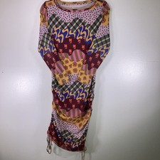 Latino Heritage Month Target Midi Dress Women S Funky Print Multicolor Ruched