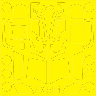 (EDMEX554) - * Eduard Mask 1:48 - Super Sea sprite (Kittyhawk)