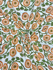 Multi Floral Handblock Cotton Fabric Indian Jaipur Print Pure Cotton Fabric 7 YD