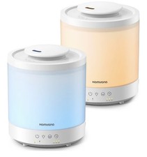 Homvana Humidifiers for Bedroom, 2-Pack 1.5 L Top-Fill Cool Mist Humidifier