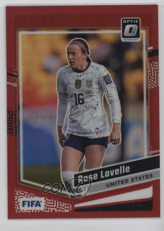 2023-24 Panini Donruss FIFA Optic Red Prizm 223/299 Rose Lavelle #65 0h28