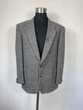 Harris Tweed Houndtooth Sports Blazer Jacket - Multicolour - 44 - L/XL