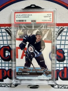 2016 UPPER DECK #212 KYLE CONNOR YOUNG GUNS RC ROOKIE PSA 10