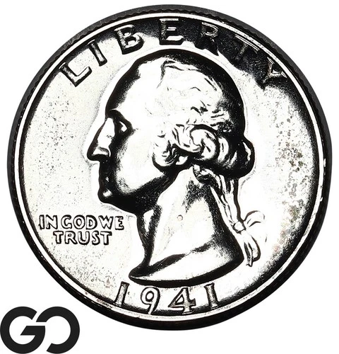 1941 Washington Quarter PROOF, Solid Gem PR++