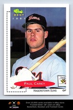 1991 Classic Best BASEBALL #190 Paul Carey