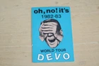 Devo - Backstage Pass inlay card - FREE POSTAGE - 1982/3 Tour