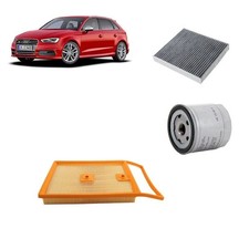 Kit tagliando 3 filtri per Audi A3 8V1 1.2 TFSI,CJZA/CYVB