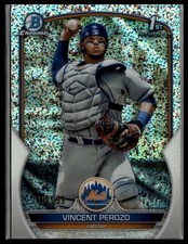 2023 Bowman #BCP-102 Vincent Perozo Chrome Prospects Speckle Refractors #/299