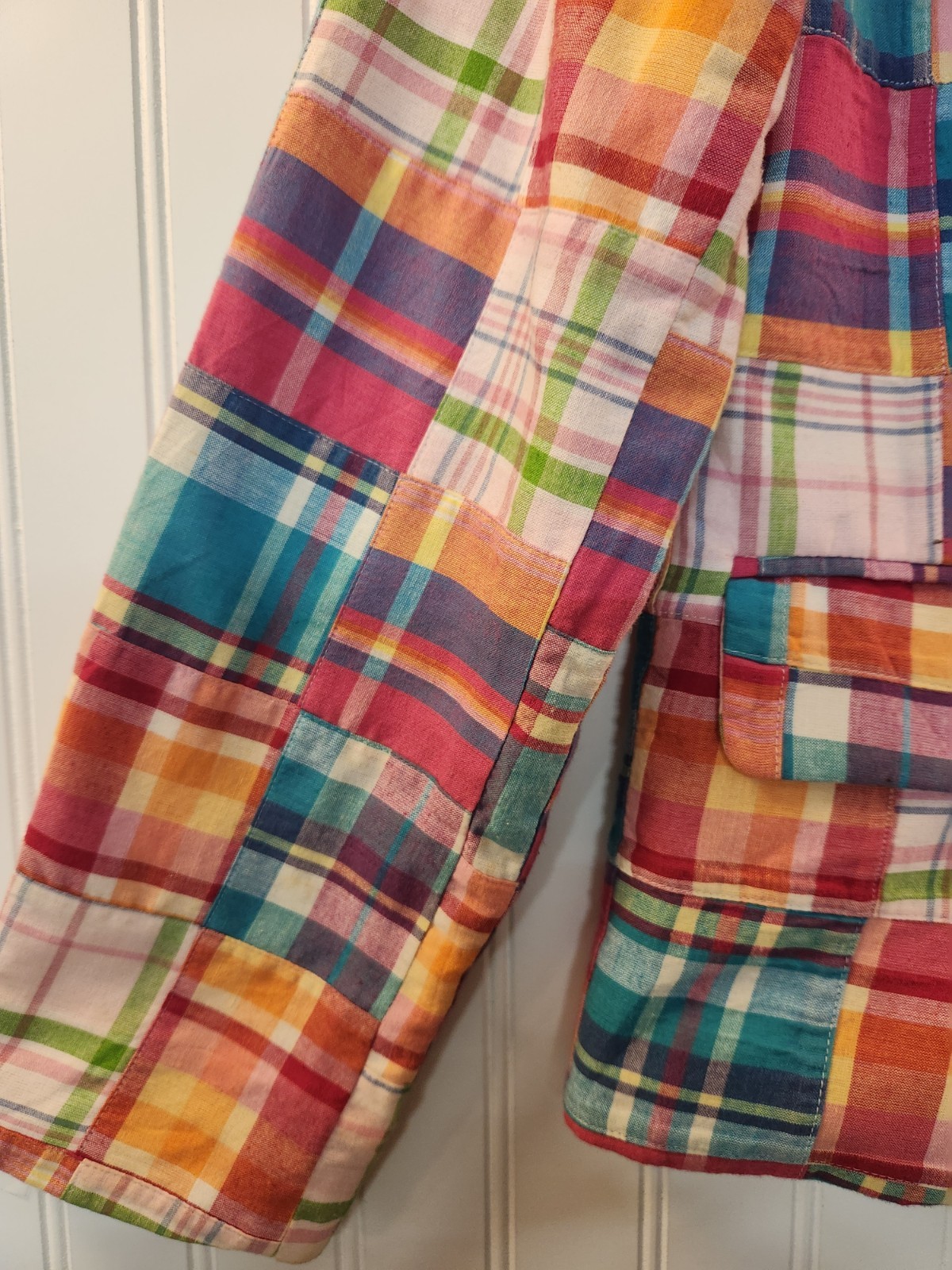 Sam Ty Women's Multicolor Patchwork Diamond Butto… - image 3