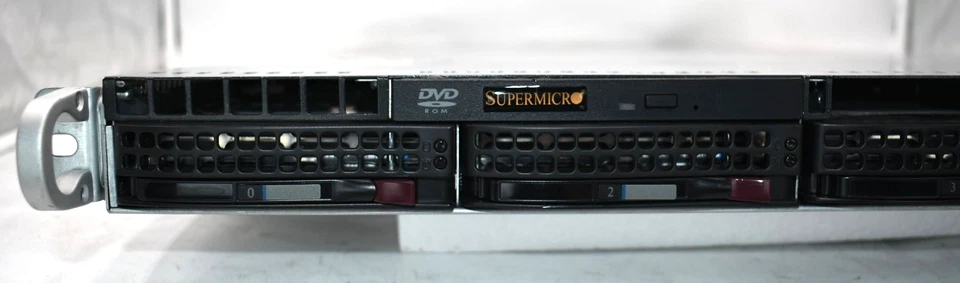 SUPERMICRO CSE-815 815-6 Server X5680 @ 3.33GHz 96GB 8x12 RAM 3x 1TB HHD 2x 650w - Image 2 of 4