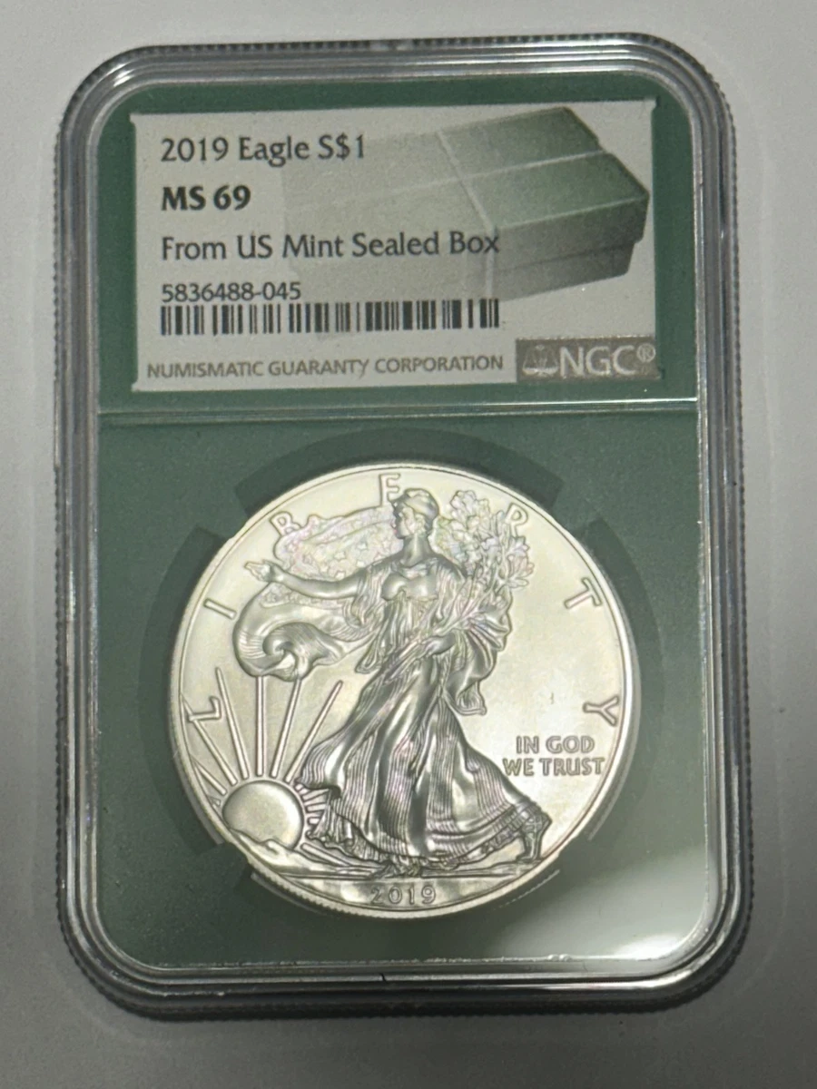 American Eagle MS 69 Graded 2019 Silver Bullion Coins for sale | eBay