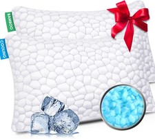 Cooling Bed Pillows Queen Size 2PCS Shredded Memory Foam Pillows for Sleeping