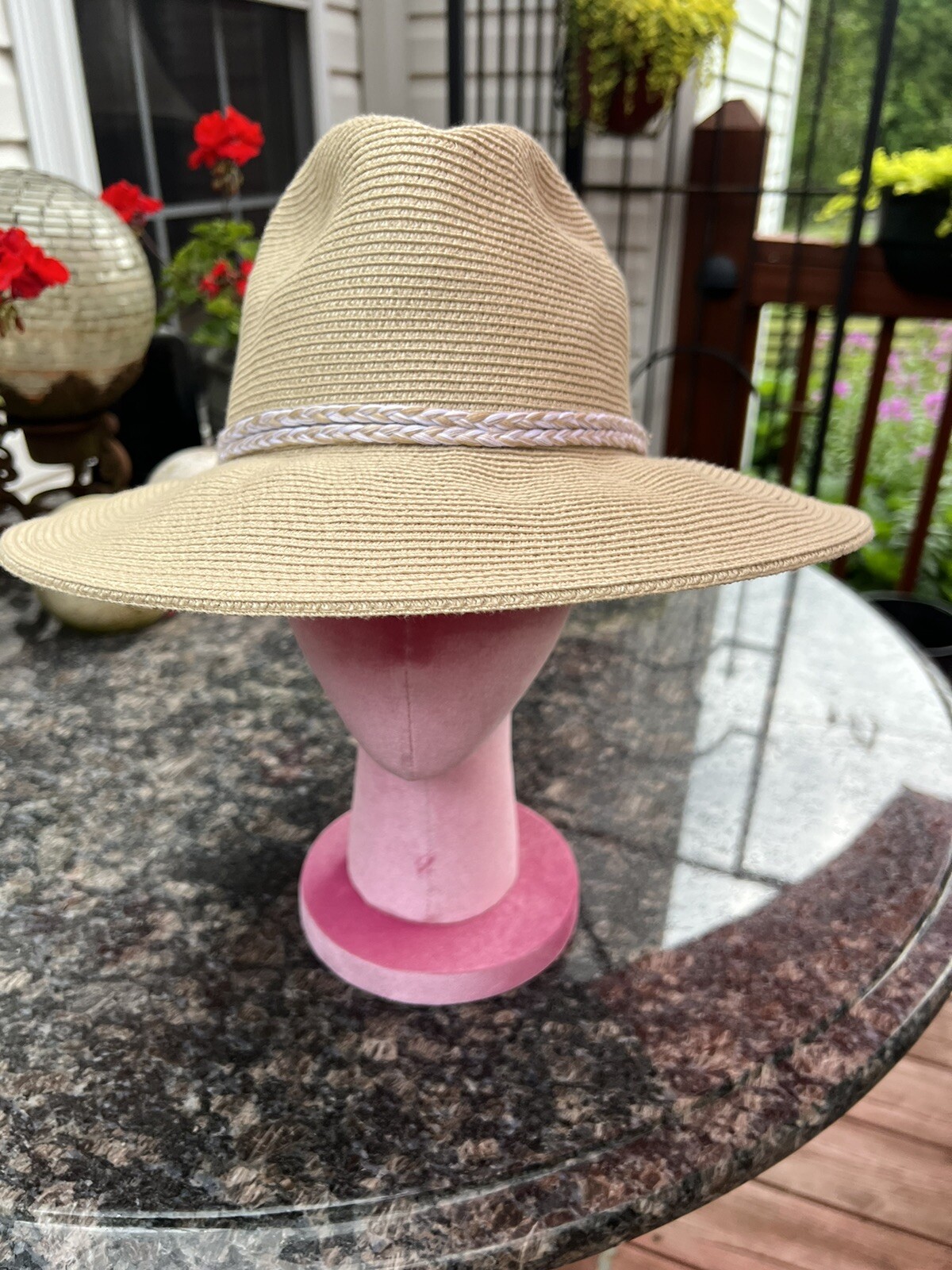 Seafolly Australia Collapsible Fedora Hat Adjustable Gem