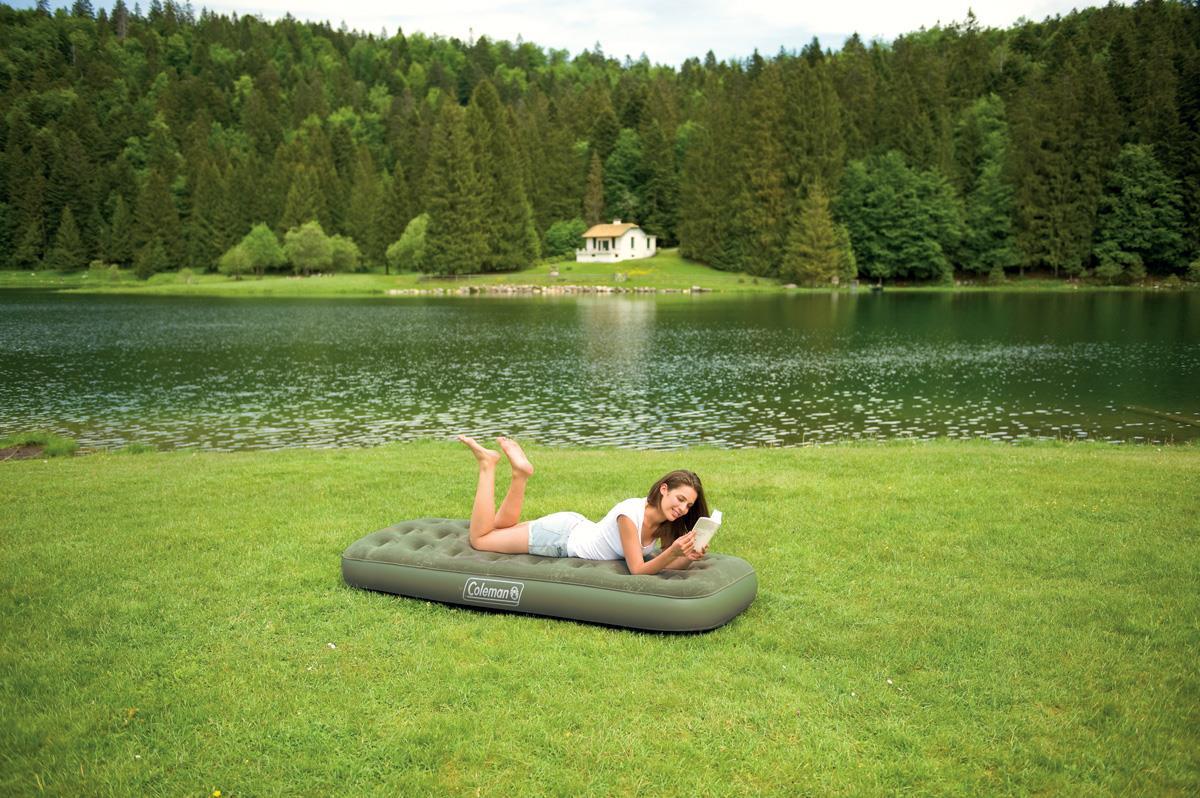 Coleman Single Air Bed Comfort Camping Sleeping Festival Inflatable