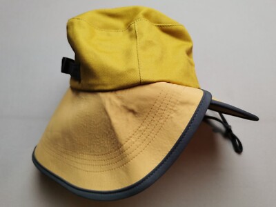 PAUL SMITH Mainline Herren UK M Fischer Bio Baumwolle Hut NEU gelb verstellbar