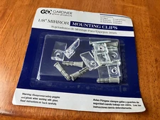 1/8'' (3mm) clear mirror mounting clips, anchors, and screws NEW SET