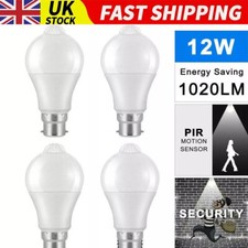 1-4X PIR Motion Sensor B22 LED Lamp Bulb Globe Auto ON/OFF Energy Saving Light