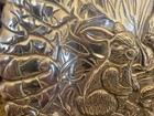 Holland Boone Polish Pewter Platter Bunny Rabbits, scottsdale AZ, Made in Mexico — photo 2