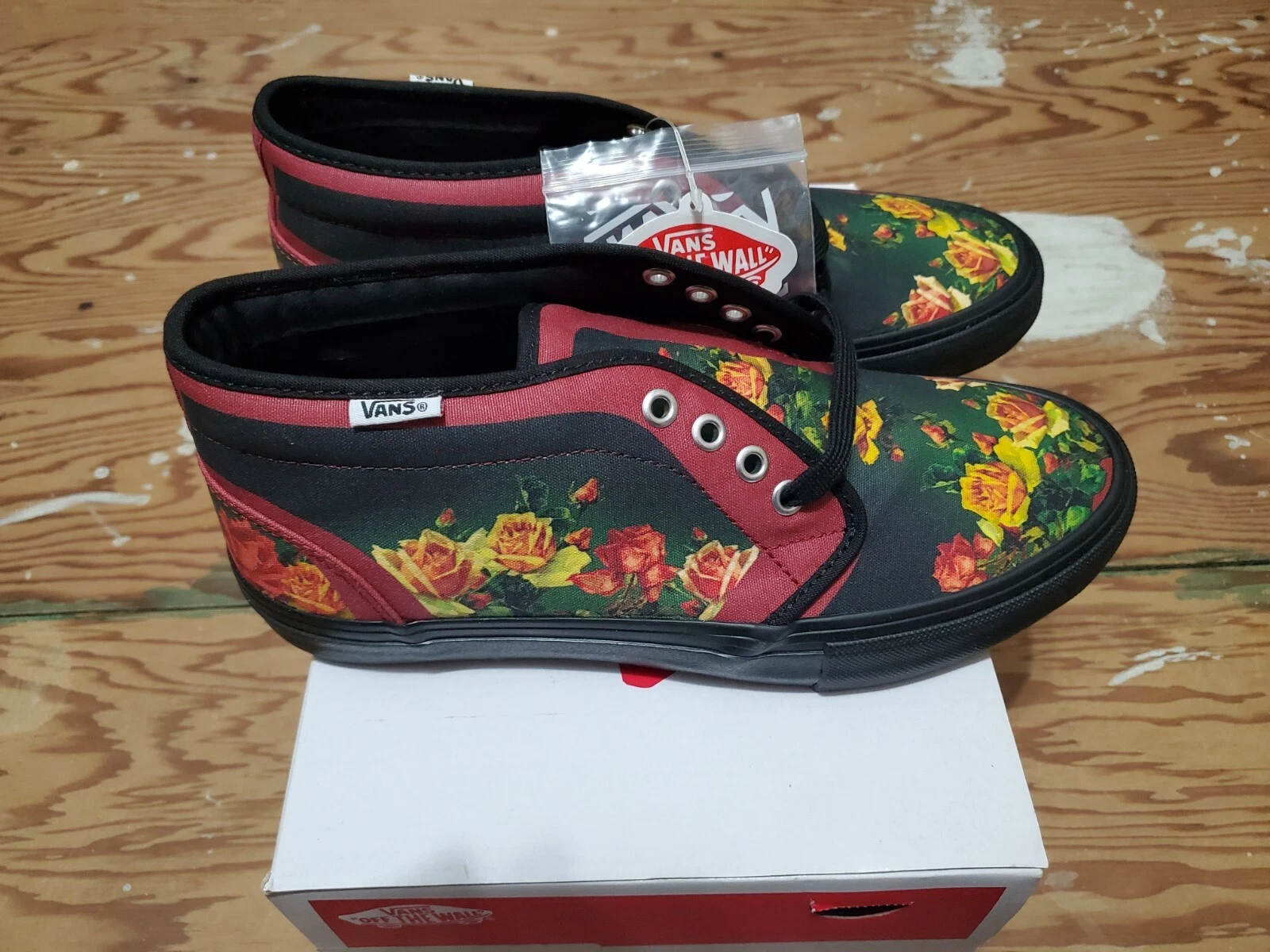 VANS X Supreme SS19 Jean Paul Gaultier Chukka US 8 imprimé floral Deadstock Neuf