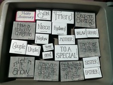 Stampin Up Lot Christmas/Holiday Stamp Sets ( Retired) mixed other brands