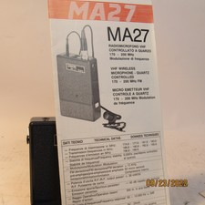 Paso Microphone Ma27 Quarz Wireless Kabellos Gebraucht Ovp Top