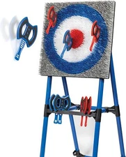 EastPoint Deluxe Steel Frame Axe Throw Target Game Set - Steel Frame for Indoors