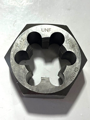 ProCut 1''-12 NF HSS Hexagon Die Standard Thread