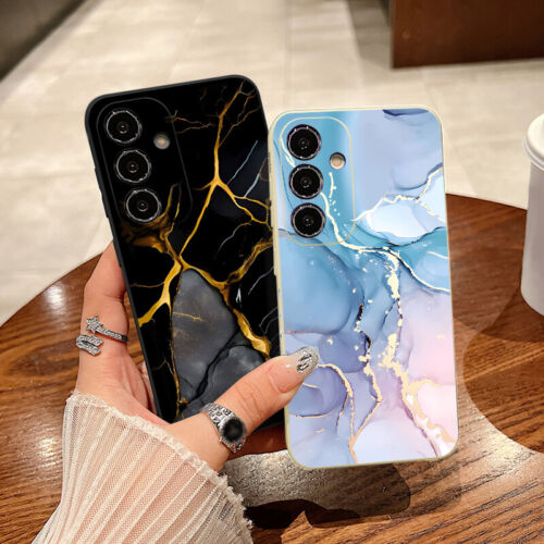 Do Samsung A55 A54 A16 A15 A25 A35 A34 A56 Marmur Odporne na wstrząsy silikonowe etui na telefon - Zdjęcie 10 z 19