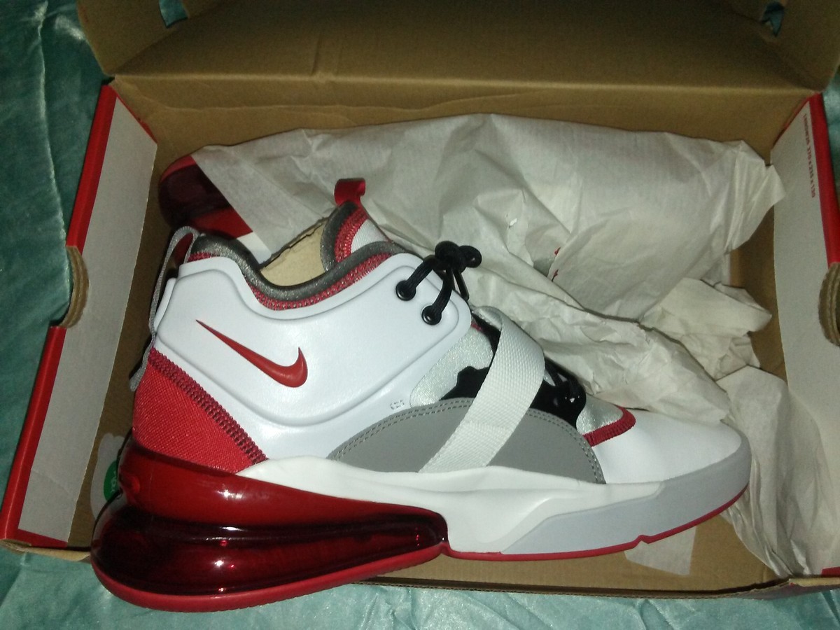 nike air force 270 high red and white