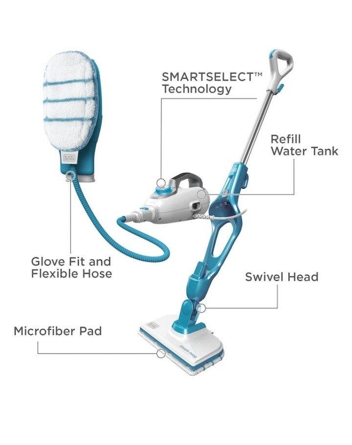 Black and Decker 7 in 1 3Speed Upholstery Garment Multipurpose Steam