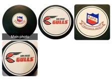 VINTAGE SAN DIEGO GULLS IHL OFFICIAL GENERAL TIRE SLUG HOCKEY PUCK CANADA GEM!