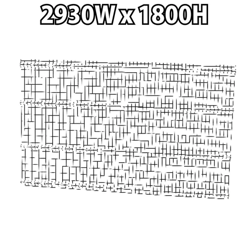 Black Fencing Garden Yard Outdoor Commercial Weld Mesh Fence Arc 1800Hx2930mm - Picture 5 of 12