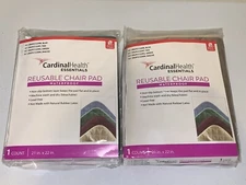 2  Chair Pads Waterproof Incontinence 3 Layer Washable 21" x 22" Cardinal Health